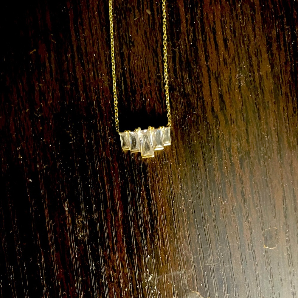 Art deco gold necklace